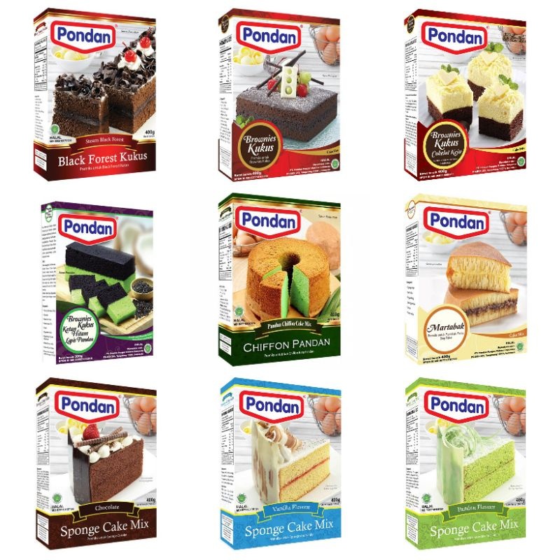 

PONDAN Premix 400g / 418g / 412 - Premix Instant flour mix - Premix cake - premiks kue - Best Seller BPOM RI ✅