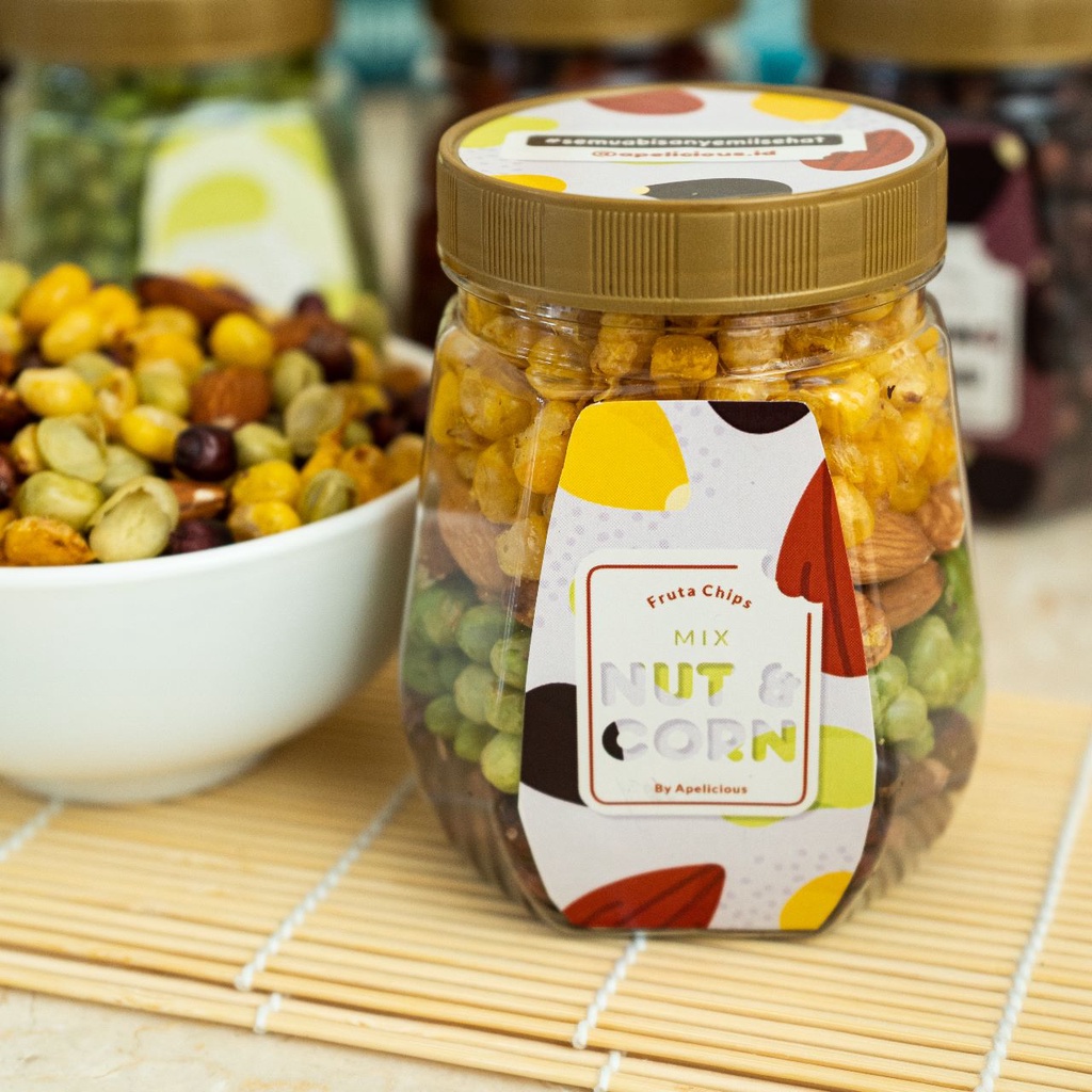Keripik Mix Nut n Corn Fruta Chips Apelicious