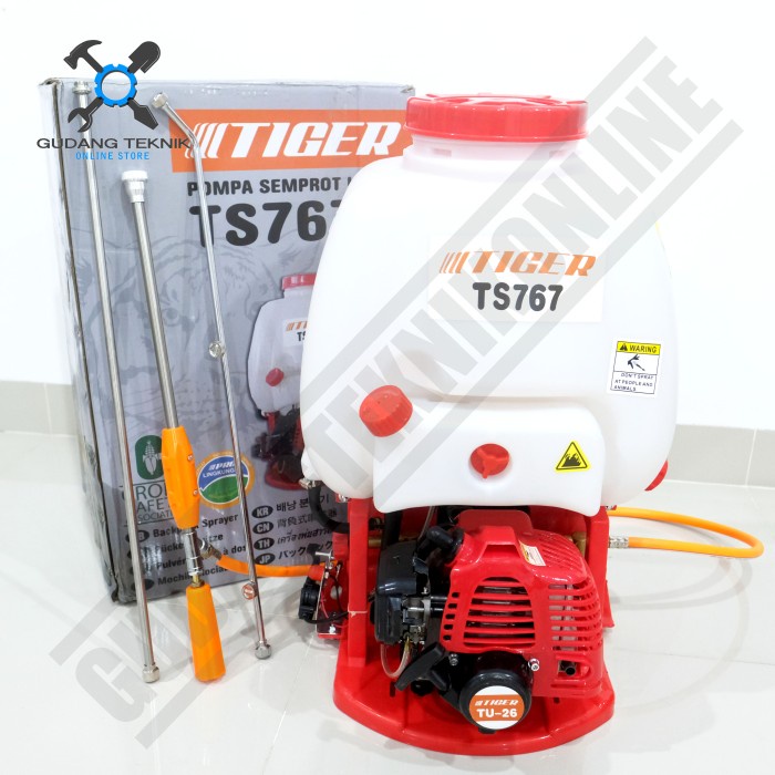 Mesin Sprayer Semprot Hama Gendong 2Tak Kapasitas 15 Liter TS767 TIGER / Engine Sprayer Semprotan Hama 20 Liter 2T TS 767 TIGER