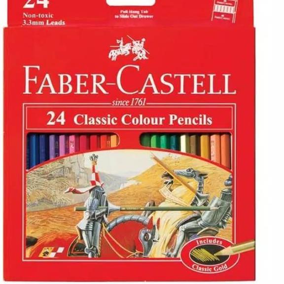 

PROMO⚡️-Pensil Warna Faber-Castell Classic 24 Warna