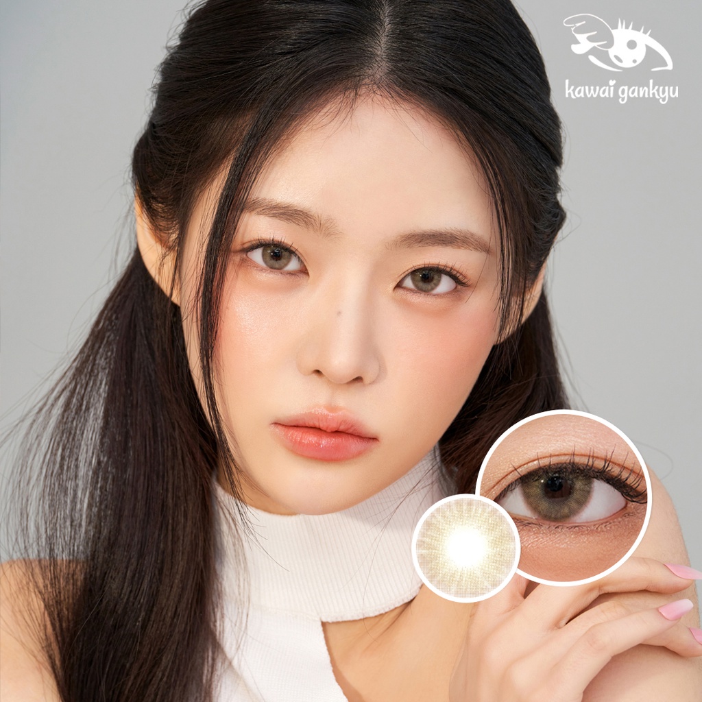 KawaiGankyu Softlens - Clearie Celestial Brown (1botol)