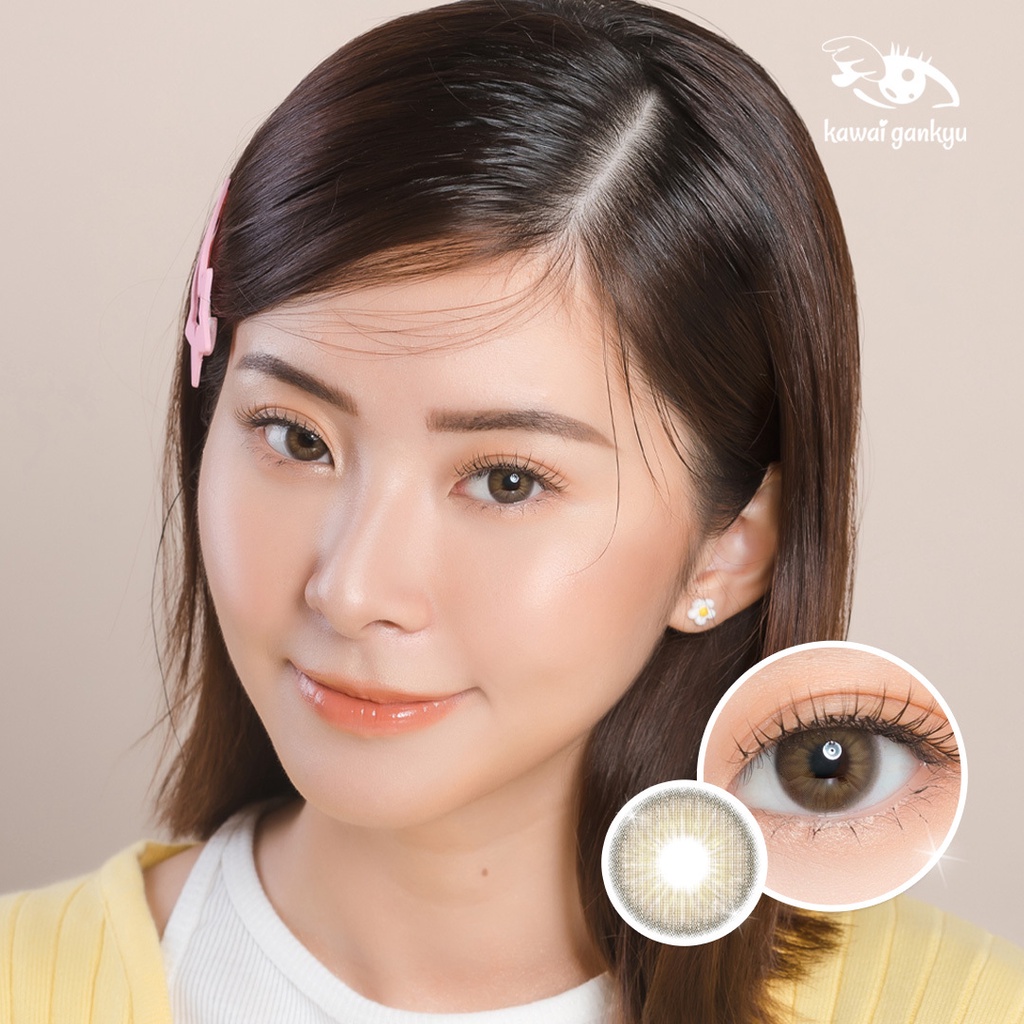 KawaiGankyu Softlens - Clearie Secret Brown (1botol)