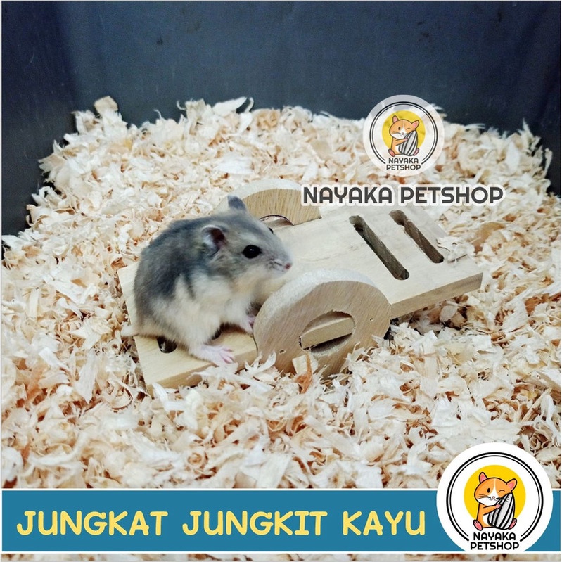 Jungkat Jungkit Kayu Hamster Mainan Hamster Wood Toys