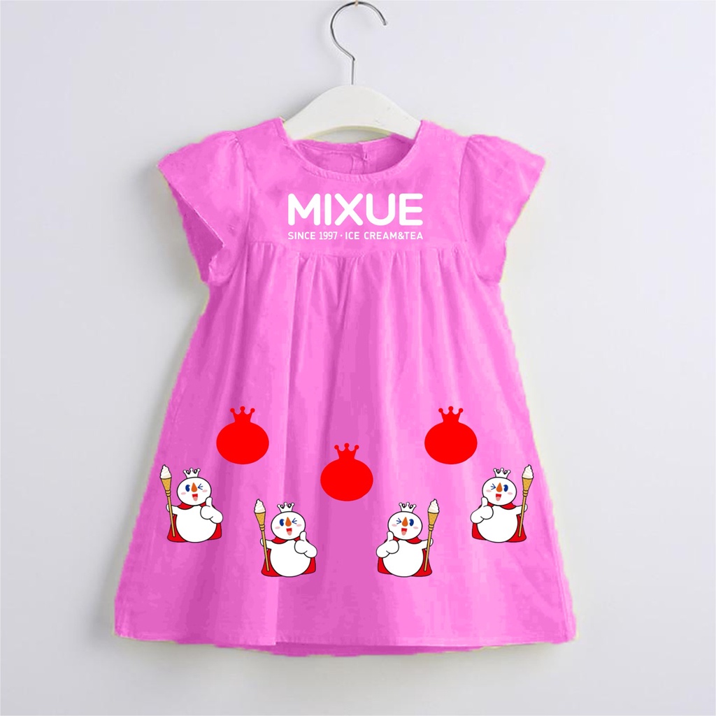 MIXUE dress anak perempuan