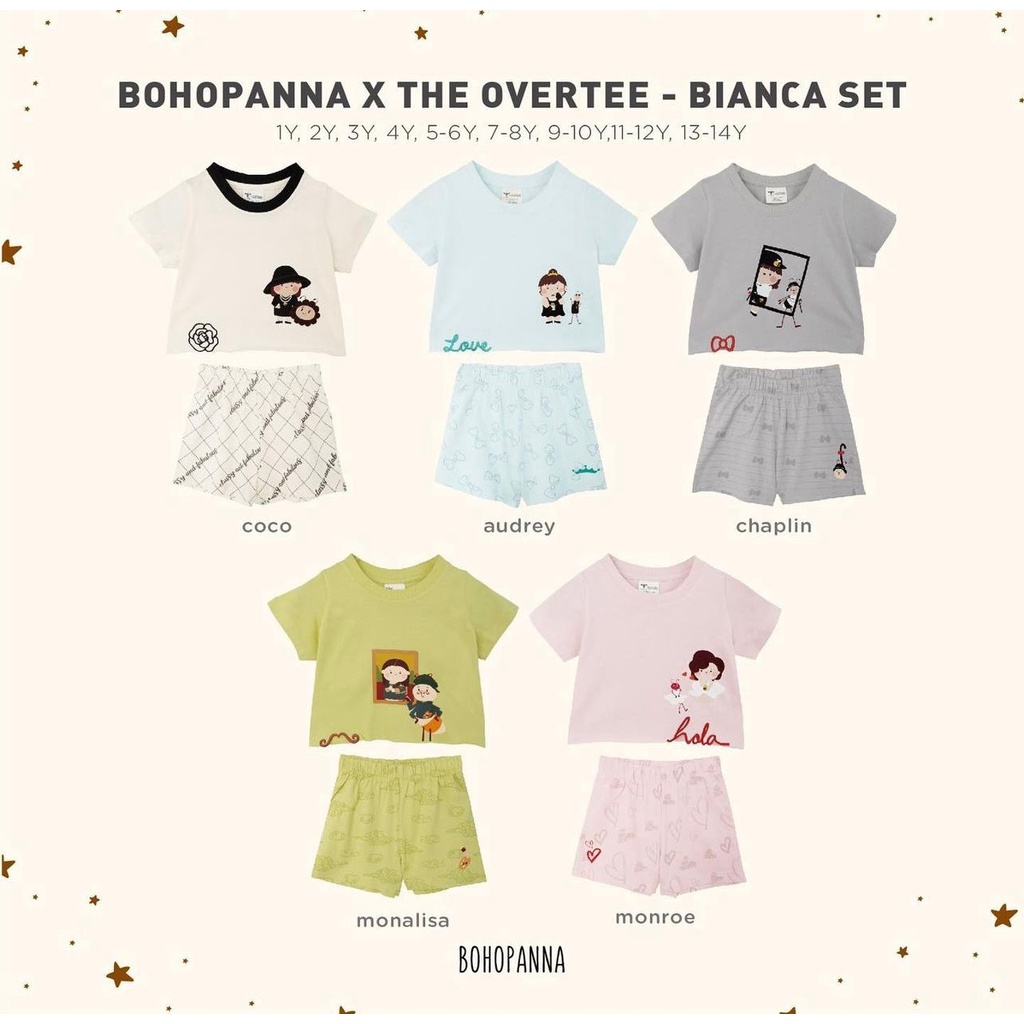 Bohopanna X The Overtee - Bianca Set - Setelan Anak Perempuan 1-14 Tahun
