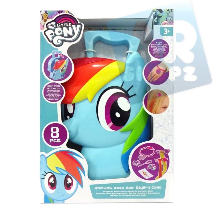My Little Pony Rainbow Dash Case Mainan MLP Beauty Set Koper Make Up