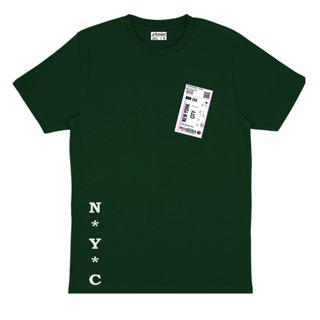 Zirdigo Baju Kaos Distro Boarding Pass NYC Print Lengan Pendek