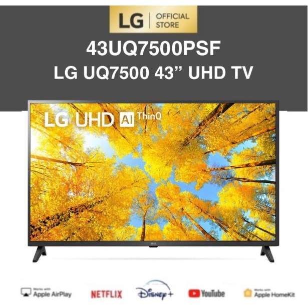 LG LED Smart TV 43&quot; 4K UHD ThinQ 43UQ7500PSF 43UQ7500 Digital DVB-T2