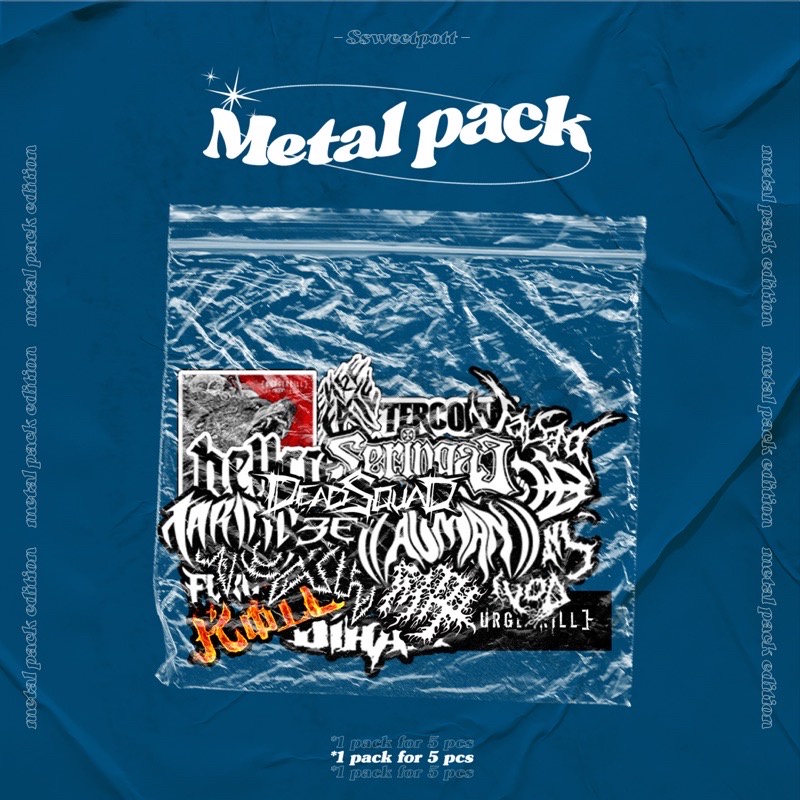 

(BEST SELLER) STICKER PACK [INDONESIAN METAL BAND EDITION] / STICKER AESTHETIC / STICKER RANDOM ISI 5 / STICKER METAL / STICKER POP / STICKER INDIE / STICKER BAND