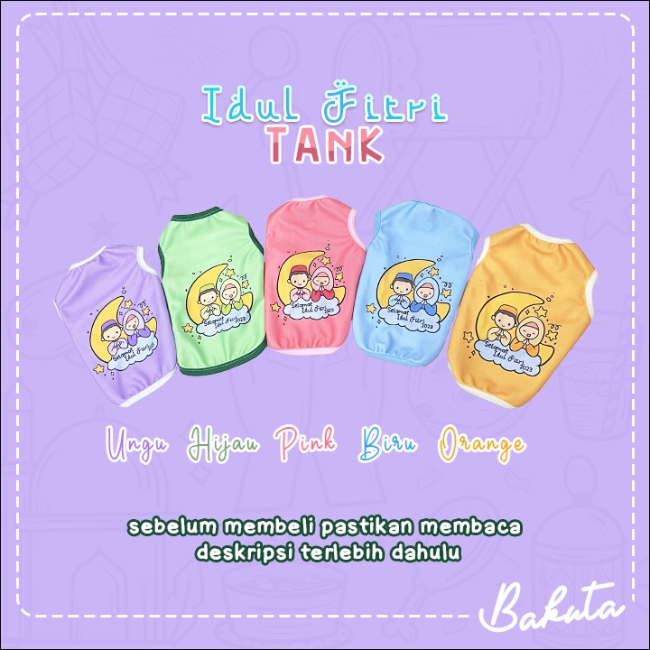 Baju Kucing Tank Edisi Lebaran Idul Fitri Tank Series Kaos Lebaran Idul Fitri Lucu Untuk Kucing dan anjing / Baju Kucing Termurah Size XS-XXL / Baju Kucing Tangerang!