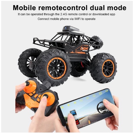 Remote Control Car Camera RC Mobil Mainan Anak Laki 720HD WIFI Offroad