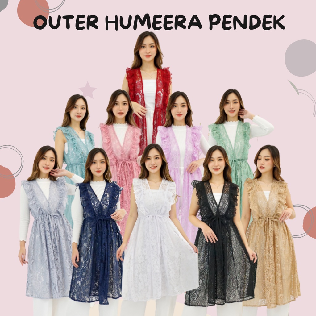 OUTER ROMPI BRUKAT HUMEERA PENDEK TANPA LENGAN