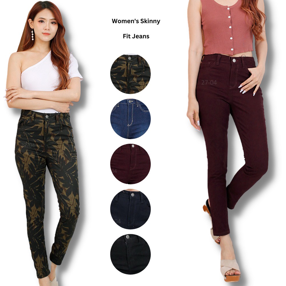 Celana Panjang Skinny Jeans Wanita Highrise Stretch (LOFT25 SKINNY FIT)