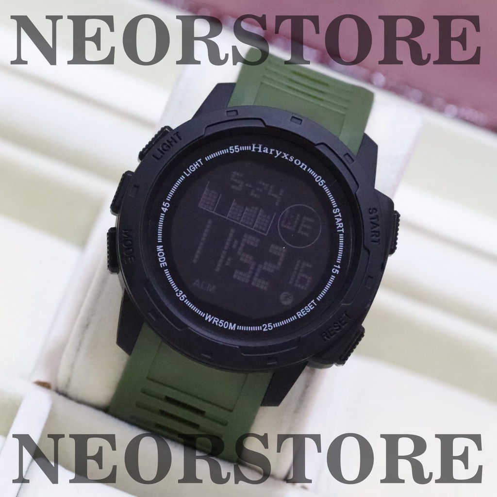 [ BISA COD ] Jam Tangan Pria Fashion HR 2021 Strap Rubber