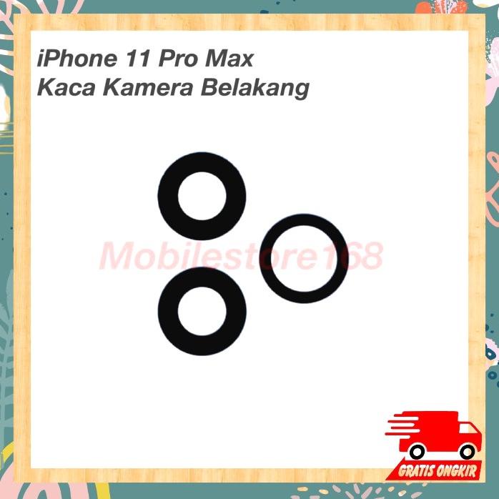 Kaca Kamera Belakang Iphone 11 Pro Max Satu Set Tanpa Ring