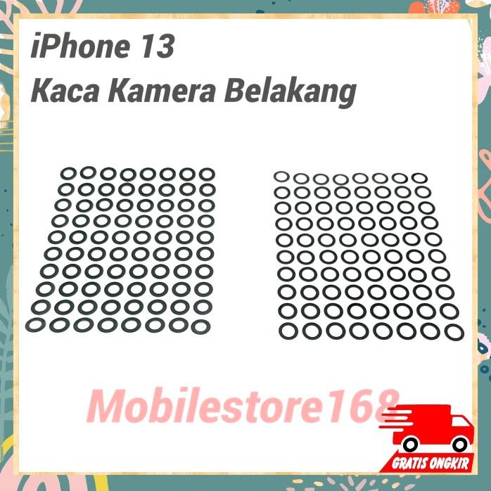 Kaca Kamera Belakang Iphone 13 Satu Set Tanpa Ring