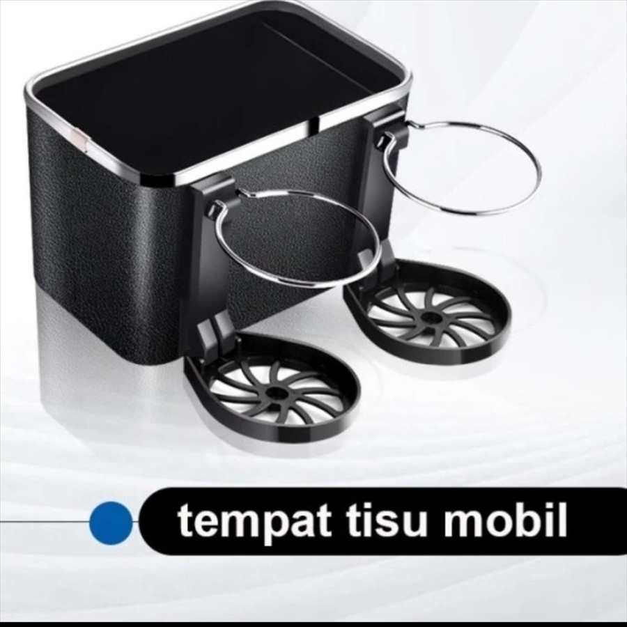 Kotak Tempat Tisu Mobil &amp; Cup Holder - Car Seat Organizer Multifungsi