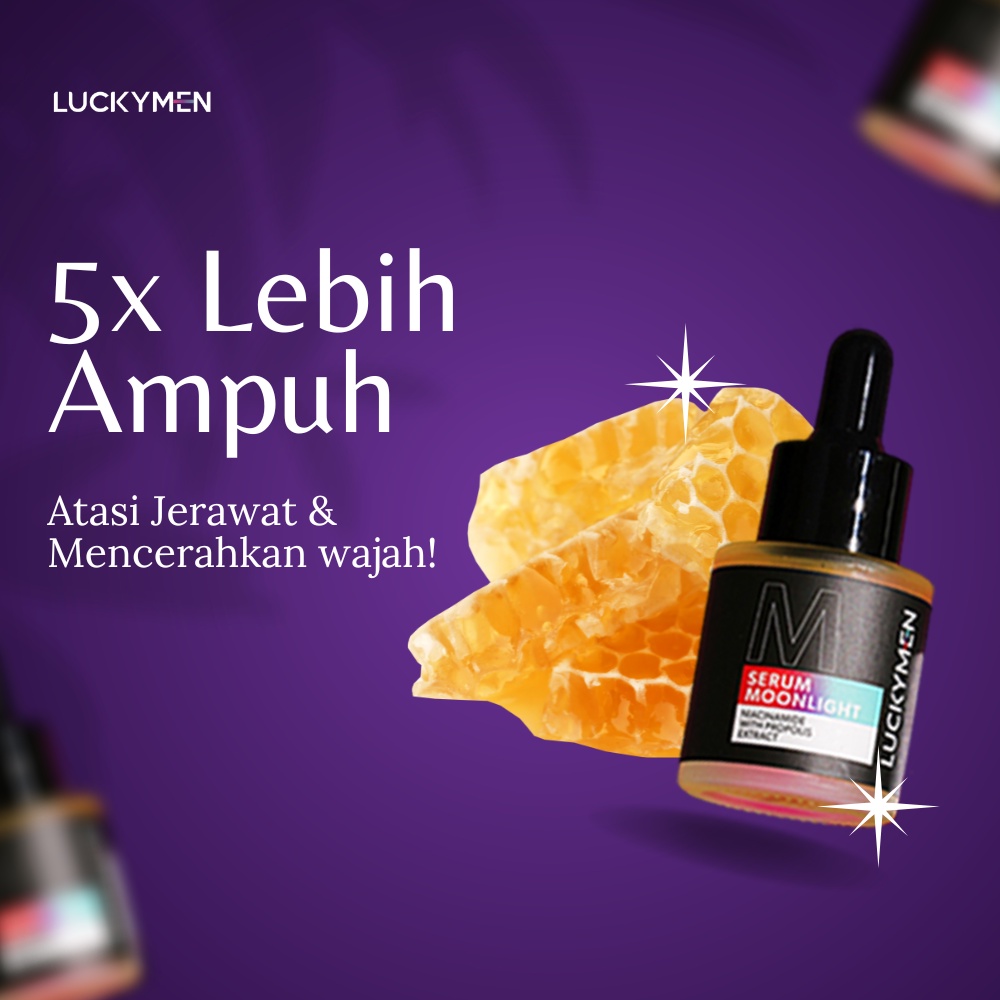 Luckyman Moonlight Serum - Mencerahkan dan Mengobati Jerawat