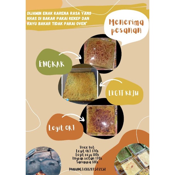 

kue basah legit, engkak dan sari muka