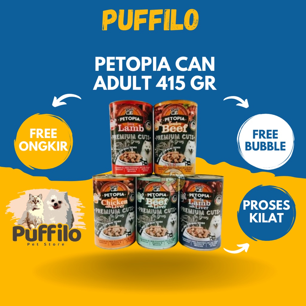 PETOPIA CAN ADULT &amp; PUPPY 415GR
