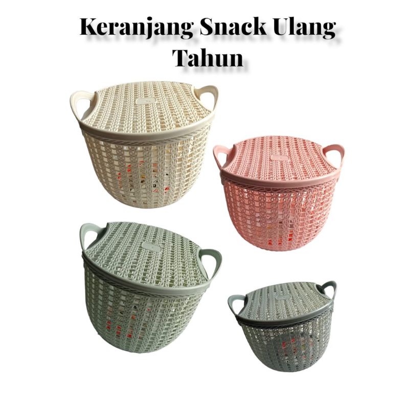 souvenir pernikahan/souvenir ulangtahun/souvenir murah/souvenir pernikahan unik/keranjang serbaguna / keranjang topas / keranjang makanan / keranjang serbaguna ada tutup nya