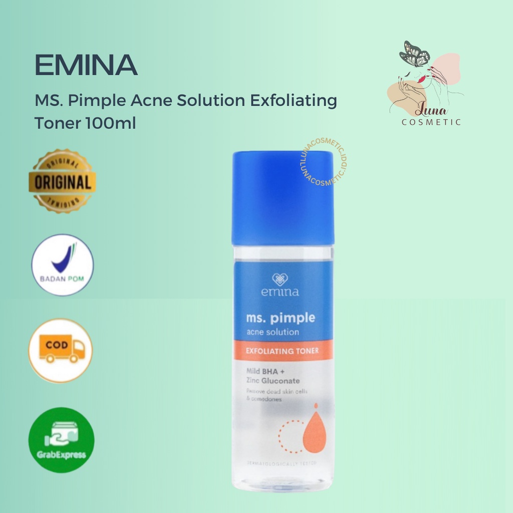 Emina Ms Pimple Acne Solution Exfoliating Toner 100ml