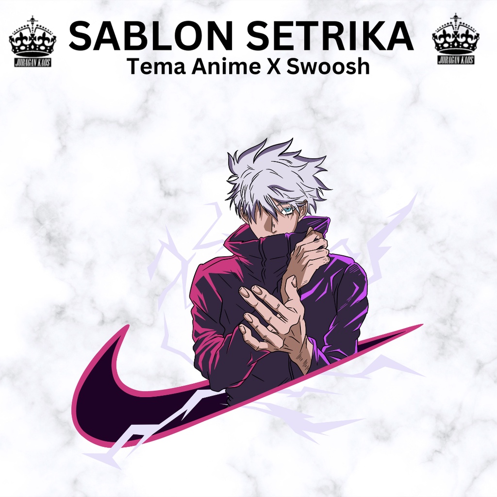 

SABLON SETRIKA SABLON DTF STIKER SABLON STIKER ANIME SATUAN TEMA ANIME X SWOOSH