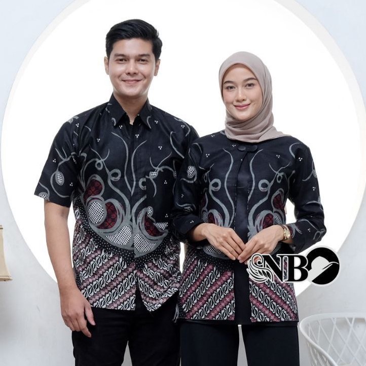 Batik Couple Modern Atasan Batik Kerja Kantor Wanita Baju Batik Wanita