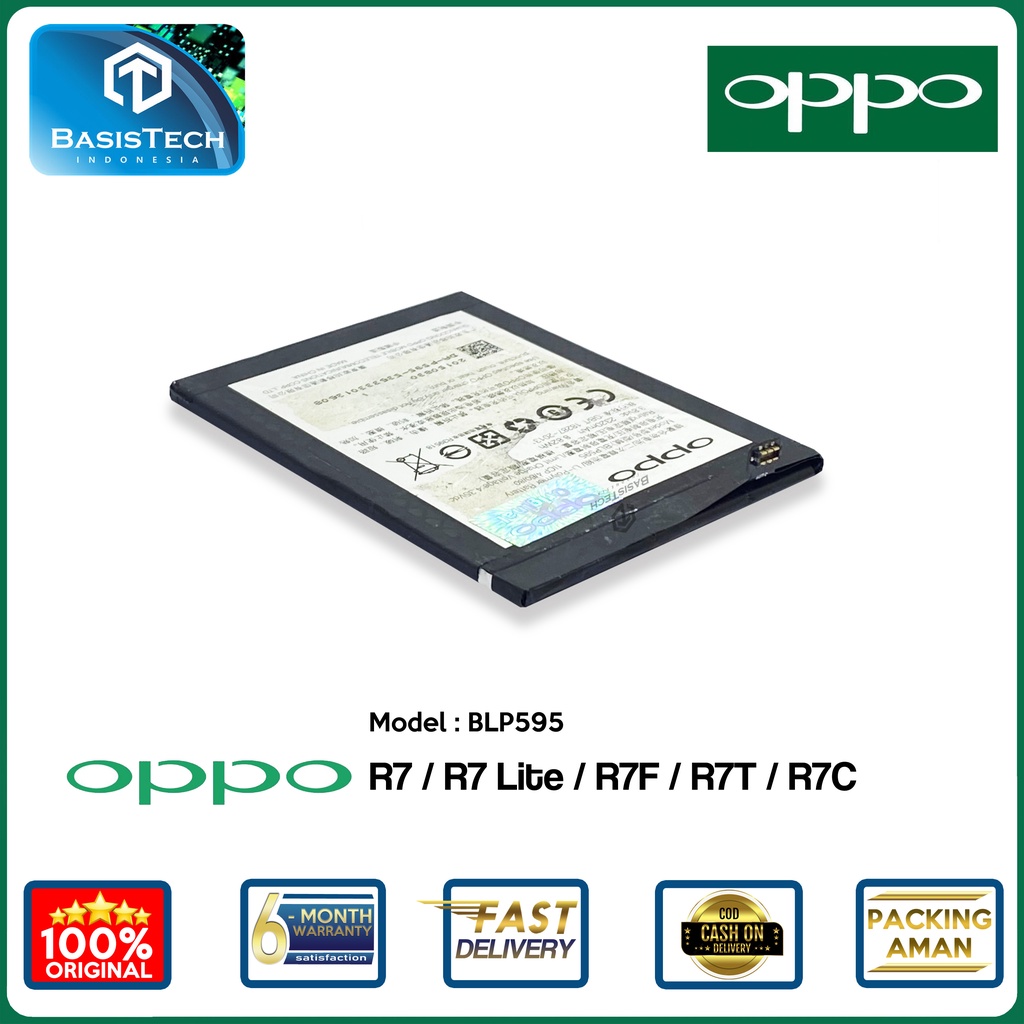 BATERAI OPPO R7 - OPPO R7 Lite R7F R7T F7C - BLP595 - ORI