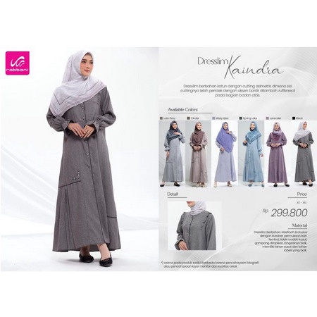 DISKON-Rabbani - Dresslim Couple Kaindra / Gamis Dresslim Rabbani Terbaru