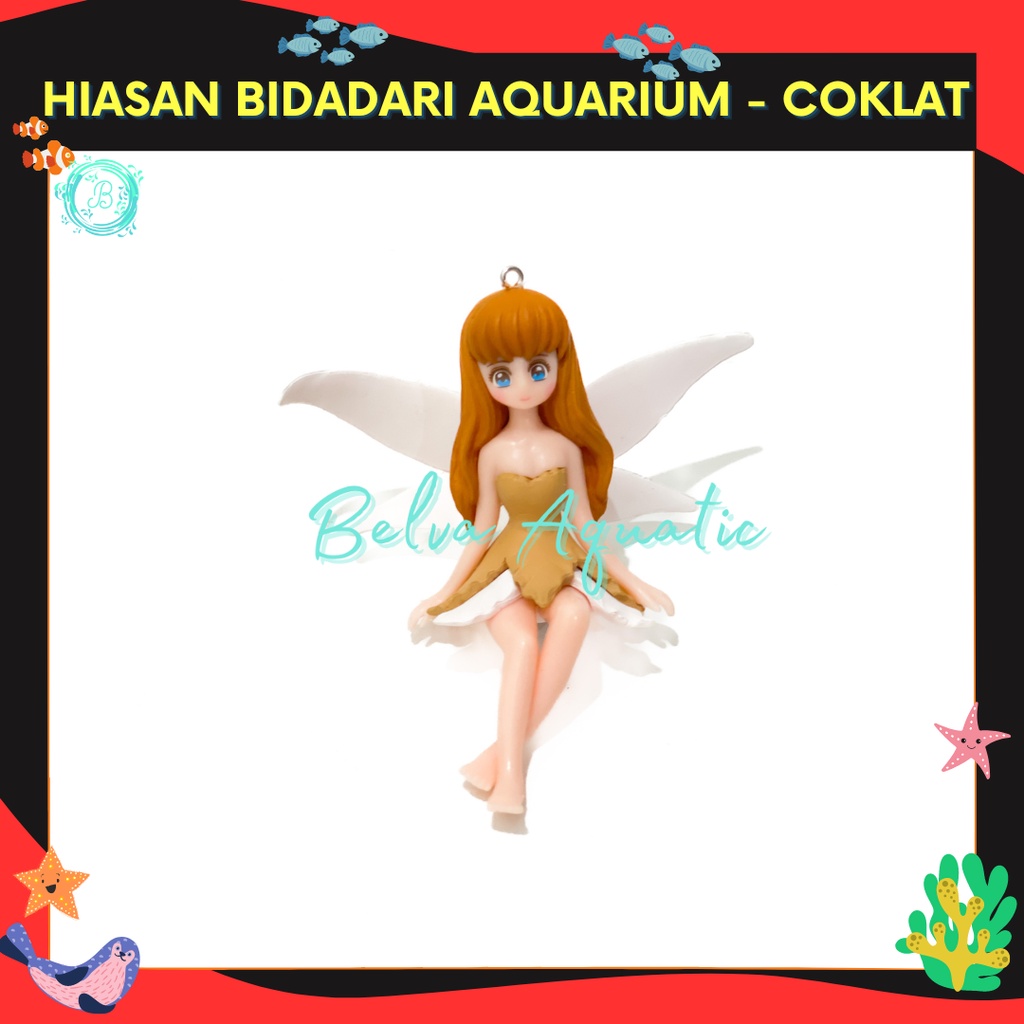 Hiasan Dekorasi Bidadari Aquarium Ornamen Mengapung Aquarium