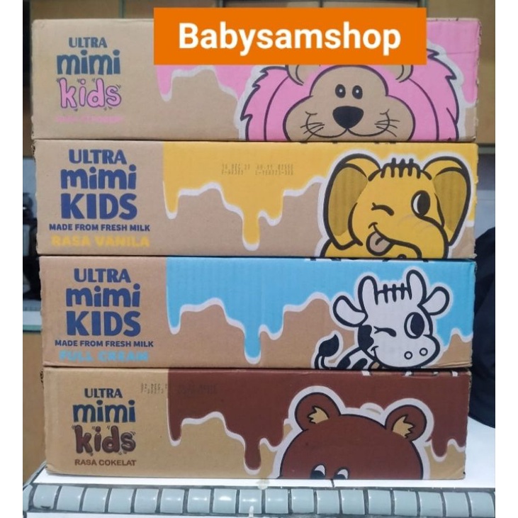 

Susu UHT Ultra Mimi Kids BISA MIX RASA ( KHUSUS INSTAN)1 DUS ISI 40PC