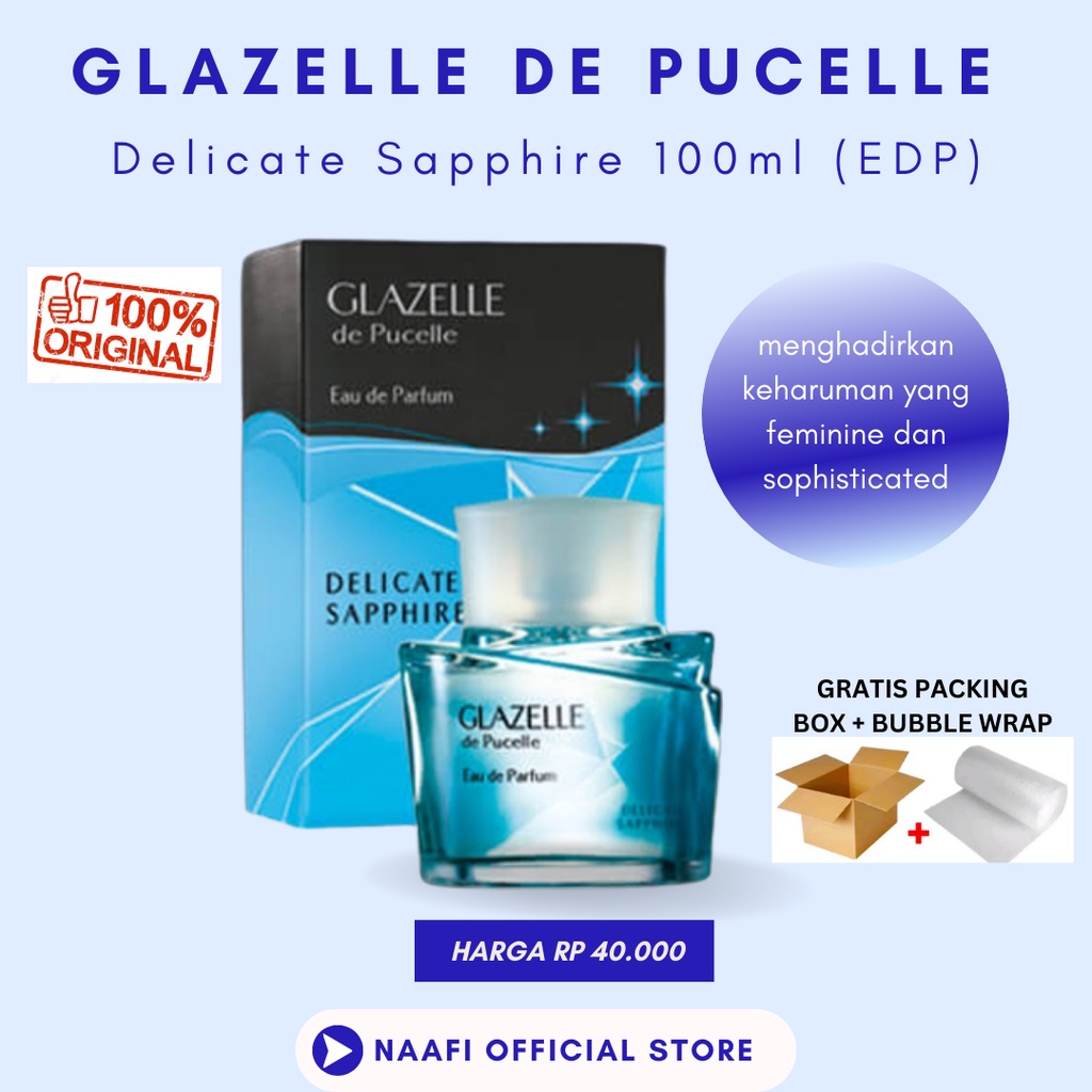 24ag1- GLAZELLE de pucelle Parfum EDP murah ready stok 100% original