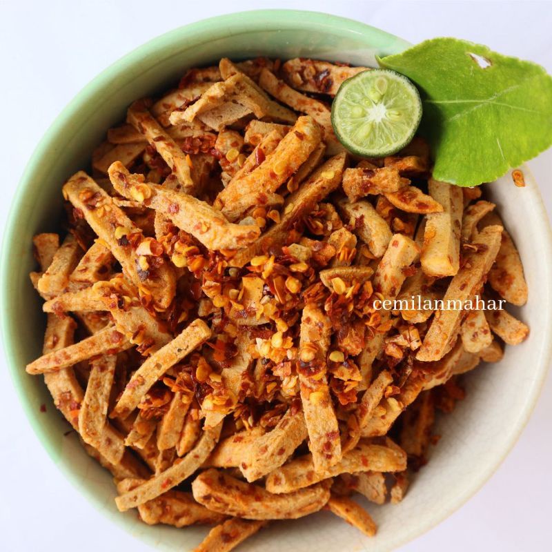 

[100 Gram] Basreng Stick Daun Jeruk Pedas / Basreng Bakso Goreng / Cemilan Basreng Viral