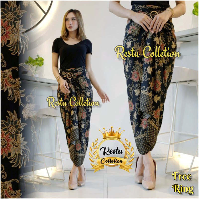 COD Rok Kain Lilit Motif Batik Bawahan Kebaya Instan Songket Wrap Skirt Bahan Premium + Gratis Ring