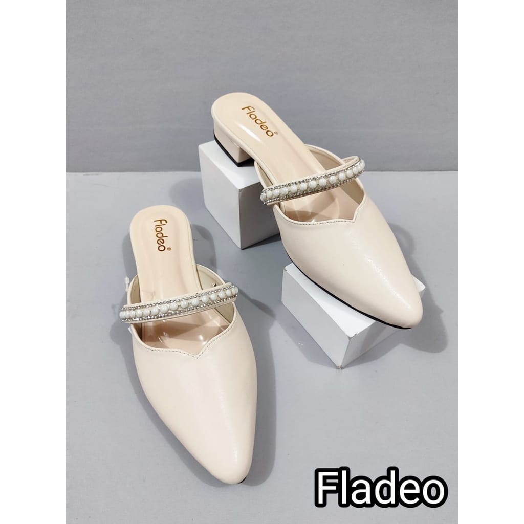 SN -  Sepatu Heels Wanita Produk Import Slop Hak 3cm ORI Bberkualitas Termurah Berkualitas Terbaik/ 