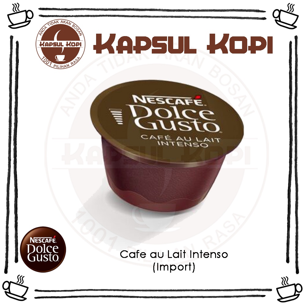 

Cafe Au Lait Intenso Ecer Kapsul Kopi Impor Nescafe Dolce Gusto Capsule