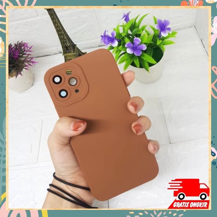 Soft Case Ip 11-11 Pm Solid Color Case Silicon Soft Tpu Camera Lens
