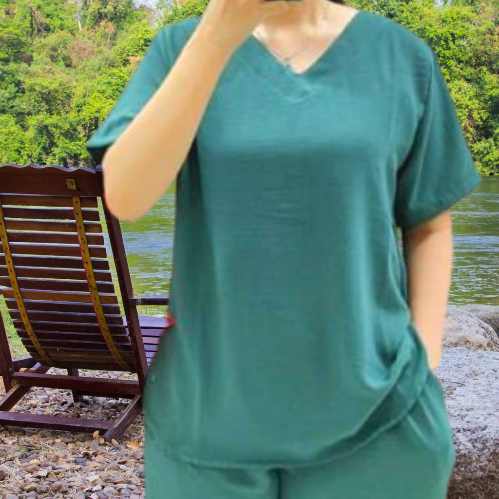 baju atasan wanita crinkle airflow premium lengan pendek terbaru blouse santai sehari-hari kekinian