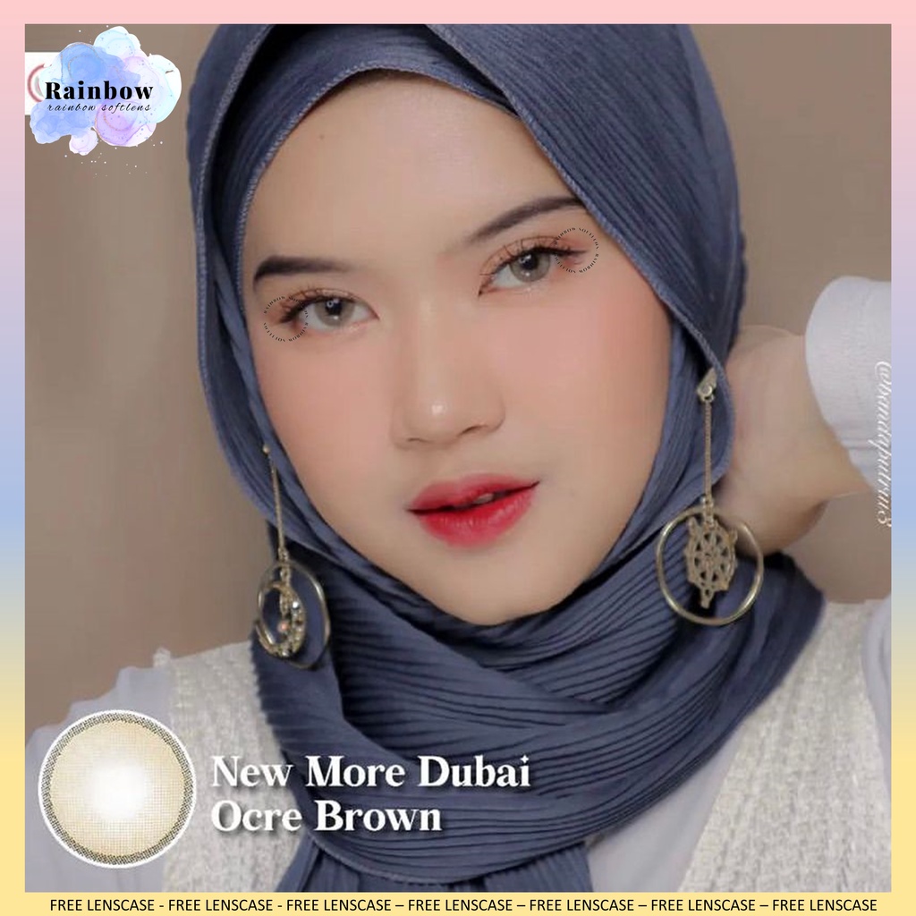 [COD] SOFTLENS NEW MORE DUBAI OCRE BROWN NORMAL &amp; MINUS (-0.50 SD -6.00) BY CTK DIAMETER 14.5MM