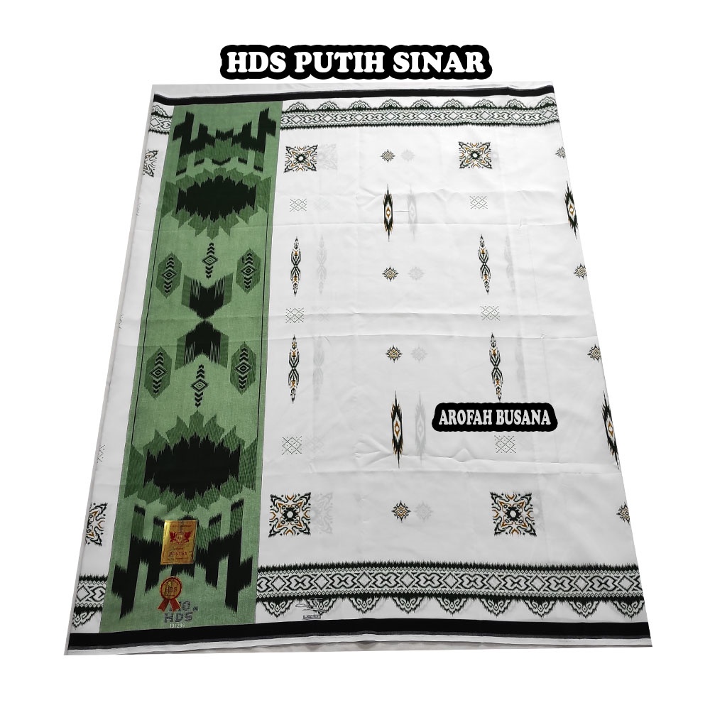 SARUNG HDS PUTIH MOTIF SINAR