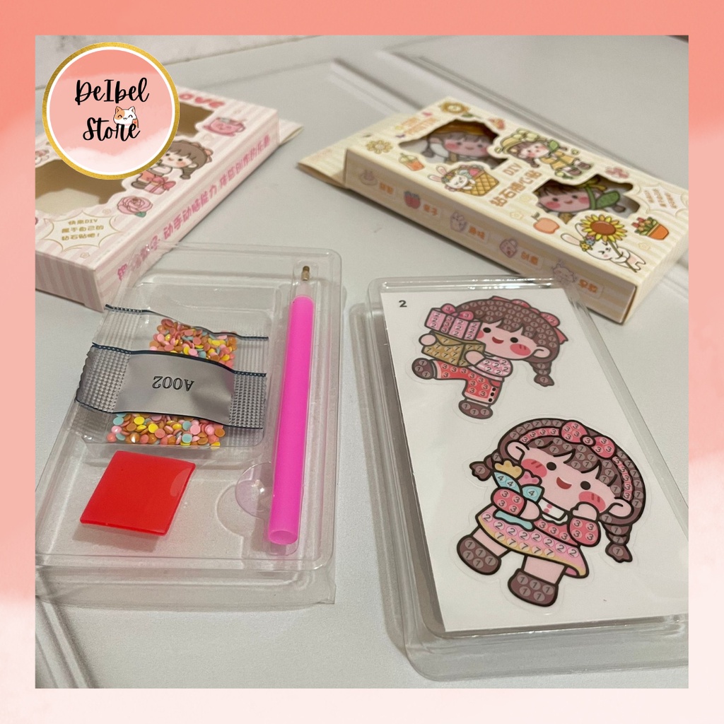 

DIY Manik Manik Glitter Motif Kartun Cewe Lucu LD-ZSH506 Diamond Beads Anak Asah Otak Stiker Sticker Tempelan Hiasan Hadiah