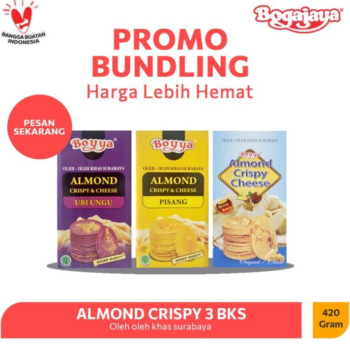 

PROMO BUNDLING MURAH - ALMOND CRISPY CHEESE 3 PCS