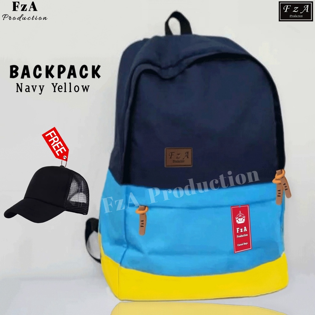 FzA Official - Tas Ransel Gendong Laptop Distro Sekolah Kuliah Pria Wanita Backpack Murah Original Tas Punggung Laptop -  NYTP