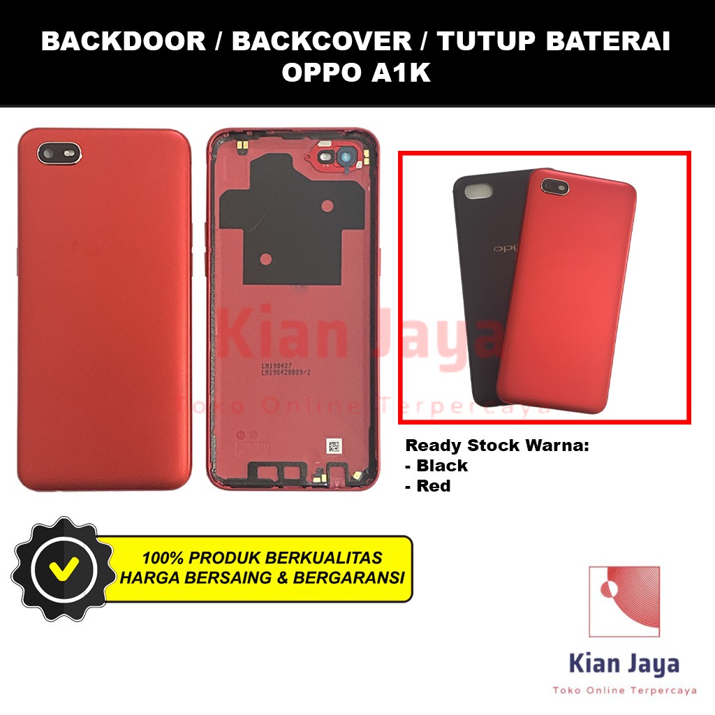 Backdoor Oppoo A1K Back Cover Tutup Belakang Baterai Cassing Casing Backcase Original