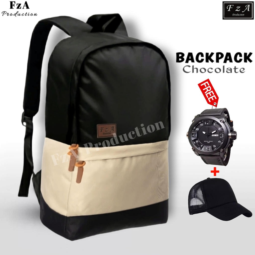 FzA Official - Tas Ransel Gendong Laptop Distro Sekolah Kuliah Pria Wanita Backpack Murah Original Tas Punggung Laptop - CCQT