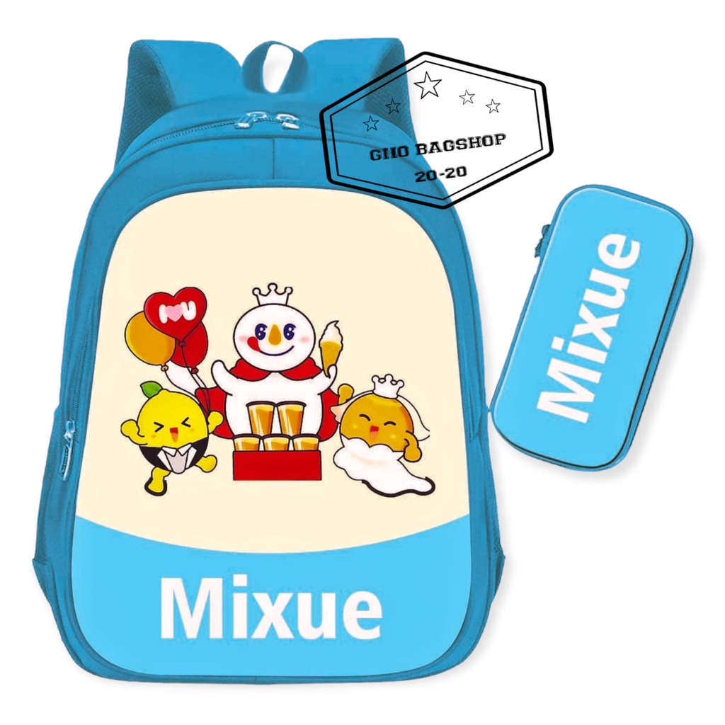 Tas mixue/Tas sekolah anak mixue/Tas tk/Tas SD/Tas ransel anak.