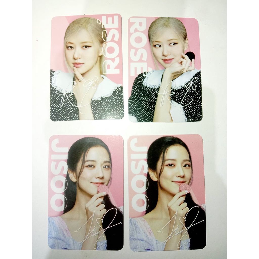 PHOTOCARD OREO BLACKPINK JISOO ROSE