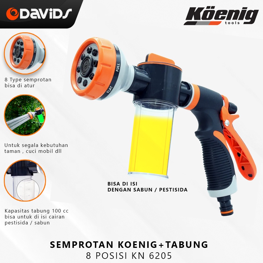 Kepala Semprotan Nozzle Sprayer Salju Cuci Mobil Motor Tanaman KN6205