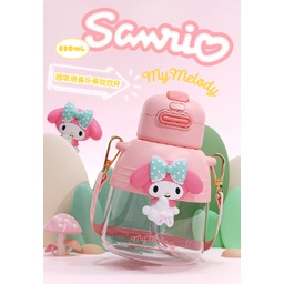 SANRIO WATERBOTTLES DUAL CAPS botol air anak dua fungsi 850ml DM2181